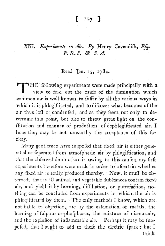 A Philosophical Transformations article from 1784